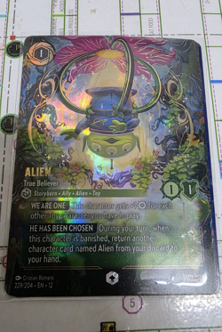 Disney Lorcana Alien - True Believer 229/204 Foil Character Card EN Toy Story - Image 1