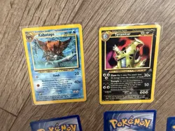 32 Card Lot Pokemon Vintage Neo Discovery nonholo Kabutops Tyranitar Rare/common - Image 3