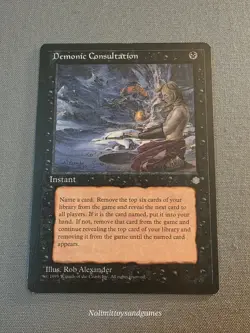 MTG Ice Age Demonic Consultation Magic The Gathering #1 - Image 1