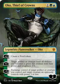 MTG OKO, THIEF OF CROWNS FOIL EXC - OKO, LADRO DI CORONE - ELD-X EN - MAGIC - Image 1