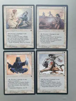 Combat Medic x4 PLAYSET, MTG Fallen Empires (1994) Common White Creature NM - Image 1