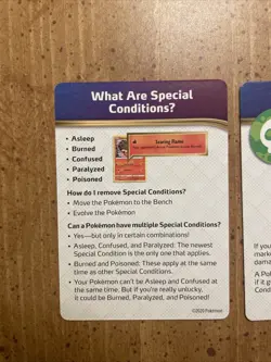 2020 Pokemon TCG Special Condition Rule Cards Poisoned Burned Confused Asleep - Image 2