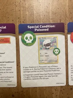 2020 Pokemon TCG Special Condition Rule Cards Poisoned Burned Confused Asleep - Image 3