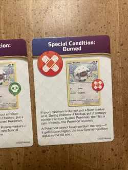 2020 Pokemon TCG Special Condition Rule Cards Poisoned Burned Confused Asleep - Image 4