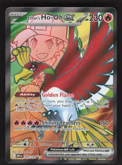 Ethan's Ho-Oh ex 209/182 Pokemon TCG SV10: Destined Rivals NM - Image 1