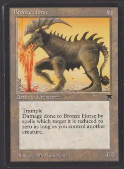 English Bronze Horse MTG Legends Magic - Image 1