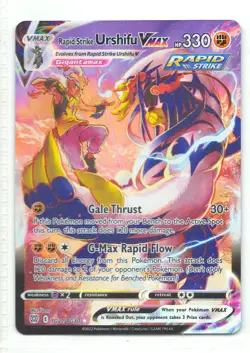 Rapid Strike Urshifu VMAX TG21/TG30 NM Full Art Brilliant Stars Pokemon Card - Image 1