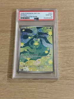 Pokemon TCG Budew 221/217 Ascended Heroes Illustration Rare Holo PSA 10 EN - Image 1