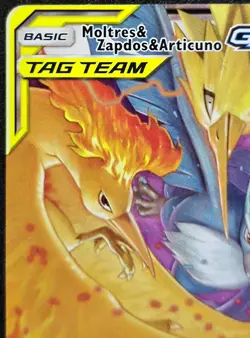 Pokemon TCG Moltres & Zapdos & Articuno tag Team GX Hidden Fates 44/68 - Image 3