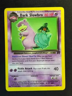 Dark Slowbro 29/82 Rare Team Rocket Pokemon Lightly Played - Image 1