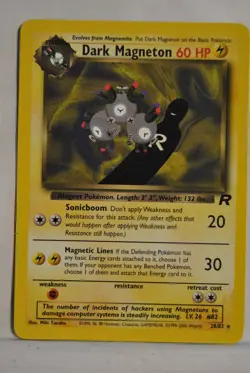 Pokemon Team Rocket Dark Magneton 28/82 LP - Image 1