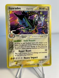 Pokemon TCG Gyarados Delta Species Holon Phantoms 8/110 Holo Rare LP - Image 2