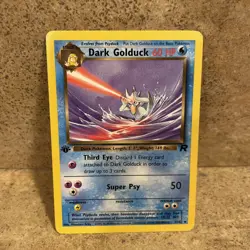 Dark Golduck 37/82 - 1st Edition Team Rocket - WOTC Pokemon TCG 2000 - LP - Image 2