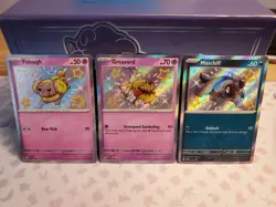 Pokemon Scarlet Violet Promo Maschiff Fidough Greavard 069 070 071 Paldean Fates - Image 1