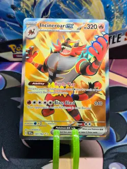 Pokemon Scarlet & Violet Temporal Forces Incineroar ex Ultra Rare 187 / 162 - Image 1