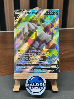 Rillaboom V SV105/SV122 Shining Fates Shiny Vault Holo V Rare NM 2021 - Image 1