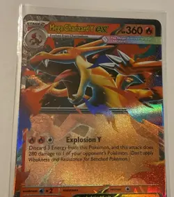 Mega Charizard Y EX 13/108 Evolutions Full Art Holo Ultra Rare Pokemon TCG - Image 1