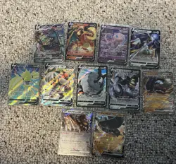 Pokemon Lot Vs Ex Vmaxs Charizard V Umbreon Vmax Mew V Regielki V - Image 1