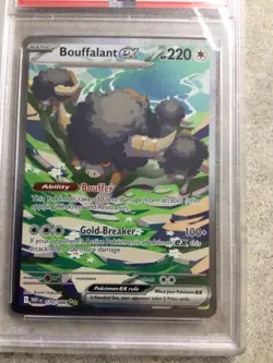 2025 POKEMON WHT EN-WHITE FLARE #170 BOUFFALANT EX SPECIAL ILLUSTRATION raps a 9 - Image 4