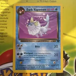 Dark Vaporeon Team Rocket Unc Unlimited ENG 60HP 45/82 - Image 1
