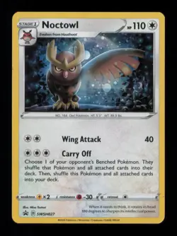 NOCTOWL PROMO HOLO SWSH027 LP POKEMON - Image 1
