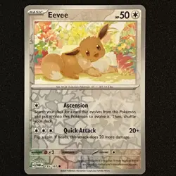 Eevee 135/167 Reverse Holo Sv06 Twilight Masquerade Pokemon TCG 2024 Near Mint - Image 1