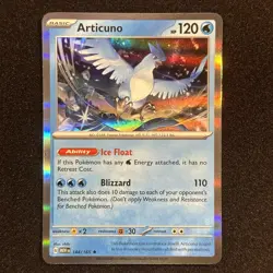 Articuno Holo Rare 144/165 SV: Scarlet & Violet 151 Pokemon TCG NM - Image 1