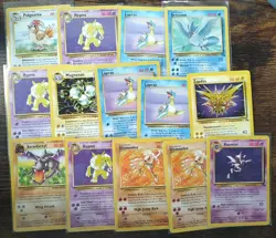 (HP-MP) Pokemon Fossil Unlimited 14x Lot Non Holo (Rares ONLY) - Image 1