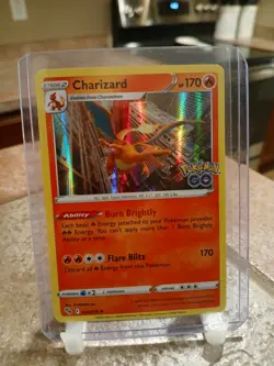 Pokemon TCG Charizard 010/078 Holo Rare Pokemon GO (LP) - Image 1