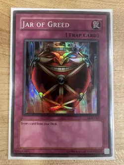 Jar of Greed LON-047 Labyrinth of Nightmare Super Rare English Card - Image 1