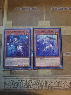 YUGIOH TEARLAMENTS HAVNIS + TEARLAMENTS MERRLI OP21 SUPER UNLIMITED ED NM - Image 1