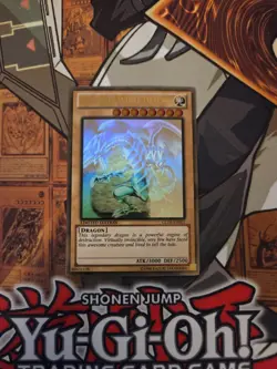 YUGIOH BLUE-EYES WHITE DRAGON GLD5-EN001 GHOST LIMITED ED NM/VLP VER. 4 - Image 2
