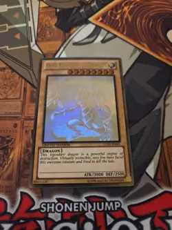 YUGIOH BLUE-EYES WHITE DRAGON GLD5-EN001 GHOST LIMITED ED NM/VLP VER. 4 - Image 4