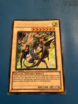 YUGIOH Secret Rare Dragunity Knight - Trident HA04-EN028 1st Edition - Image 1