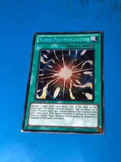 YUGIOH Secret Rare Super Polymerization RYMP-EN029 1st Edition PLAYED - Image 1