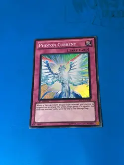 YUGIOH Super Rare Photon Current PRC1-EN023 1st Edition - Image 1