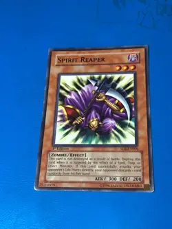 YUGIOH Common Spirit Reaper SD2-EN006 1st Edition PLAYED - Image 1