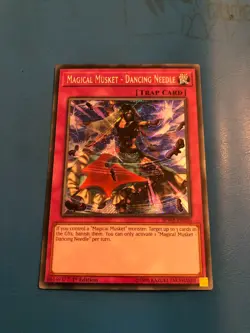 YUGIOH Secret Rare Magical Musket - Dancing Needle SPWA-EN026 1st Edition - Image 1