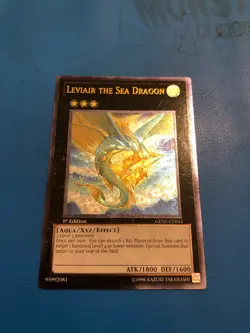 YUGIOH Ultimate Rare Leviair The Sea Dragon GENF-EN043 1st Edition - Image 1