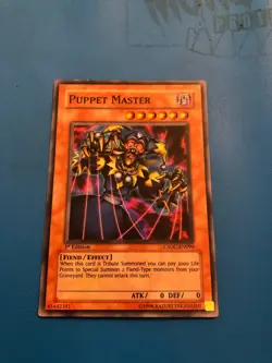 YUGIOH Super Rare Puppet Master CSOC-EN090 1st Edition - Image 1