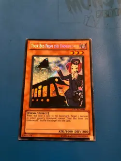 YUGIOH Secret Rare Tour Bus From The Underworld ORCS-EN086 PLAYED - Image 1