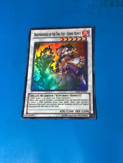 YUGIOH Super Rare Brotherhood Of The Fire Fist - Horse Prince CBLZ-EN097 - Image 1