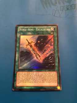 YUGIOH Super Rare Noble Arms - Excaliburn SHSP-EN088 1st Edition - Image 1