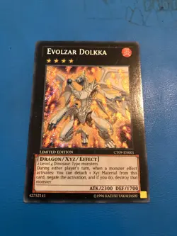 YUGIOH Secret Rare Evolzar Dolkka CT09-EN001 - Image 1