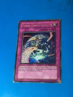 YUGIOH Secret Rare Terra Firma Gravity PP02-EN013 - Image 1