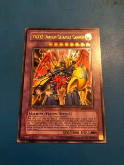 YUGIOH Ultimate Rare VWXYZ-Dragon Catapult Cannon EEN-EN031 1st Edition - Image 1
