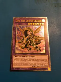 YUGIOH Ultimate Rare Odd-Eyes Vortex Dragon DOCS-EN045 1st Edition - Image 1