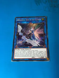 YUGIOH Secret Rare Apollousa, Bow Of The Goddess RA02-EN040 1st Edition - Image 1