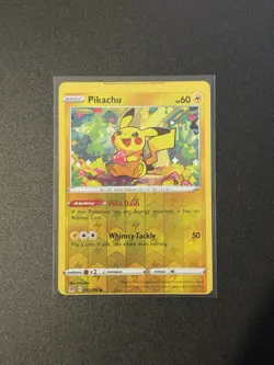 MISCUT ERROR Pikachu Sword & Shield - Lost Origin 052/196 Reverse Holo Pokemon - Image 1