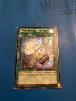 YUGIOH Ultimate Rare Intercept Wave TSHD-EN050 1st Edition - Image 1